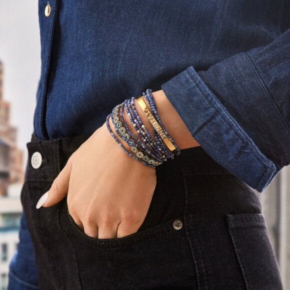 Bloomingdales Izzy Bracelet Set "Turquoise & Sodalite" - Picture 4 of 6